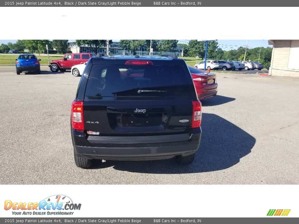 2015 Jeep Patriot Latitude 4x4 Black / Dark Slate Gray/Light Pebble Beige Photo #4