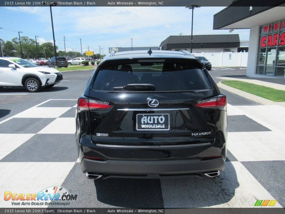 2015 Lexus NX 200t F Sport Obsidian Black / Black Photo #4