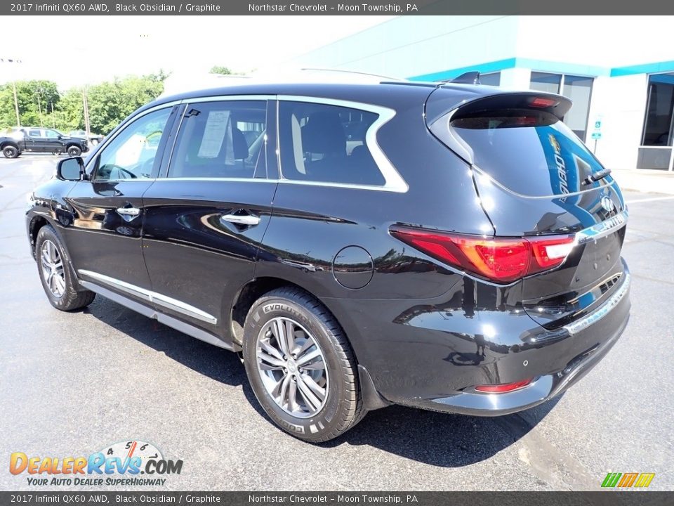 2017 Infiniti QX60 AWD Black Obsidian / Graphite Photo #4