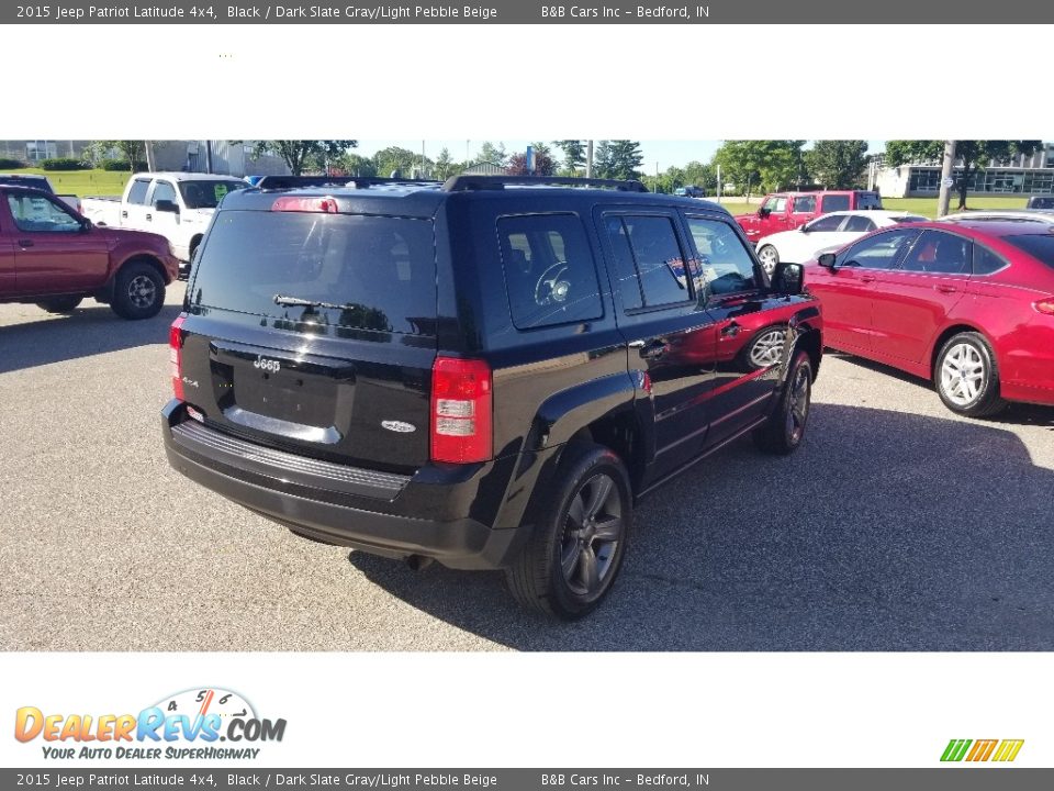 2015 Jeep Patriot Latitude 4x4 Black / Dark Slate Gray/Light Pebble Beige Photo #5