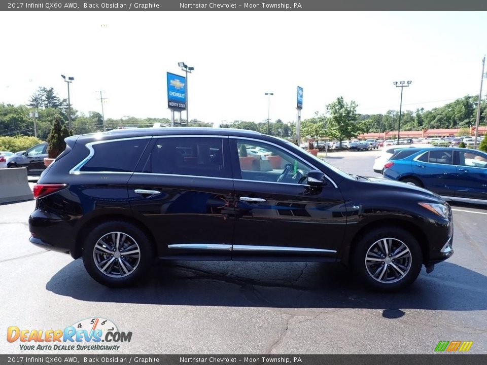 2017 Infiniti QX60 AWD Black Obsidian / Graphite Photo #10