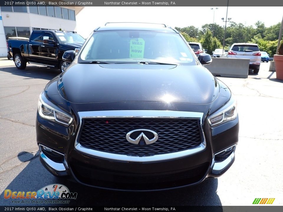 2017 Infiniti QX60 AWD Black Obsidian / Graphite Photo #13