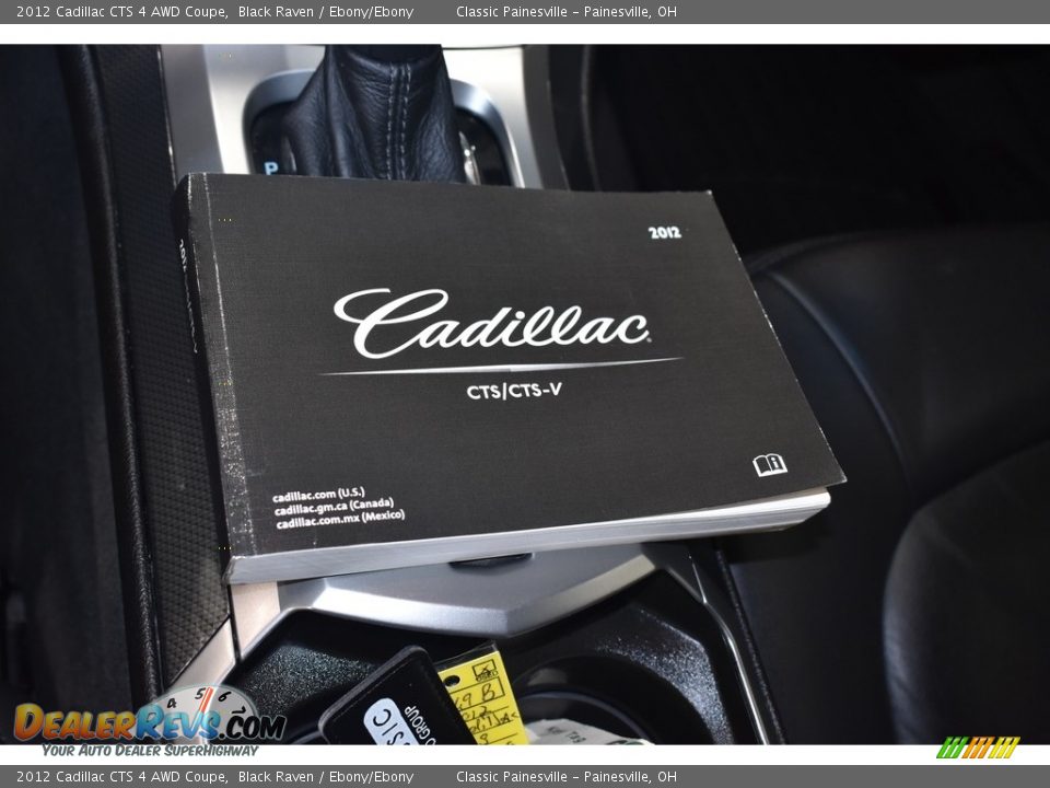 2012 Cadillac CTS 4 AWD Coupe Black Raven / Ebony/Ebony Photo #17