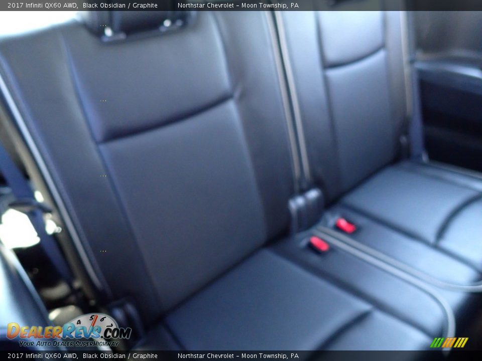 2017 Infiniti QX60 AWD Black Obsidian / Graphite Photo #19