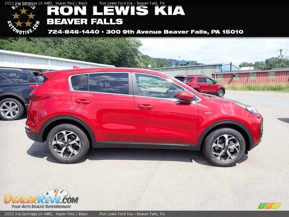 2022 Kia Sportage LX AWD Hyper Red / Black Photo #1