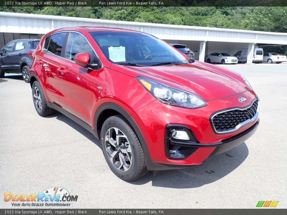 2022 Kia Sportage LX AWD Hyper Red / Black Photo #3