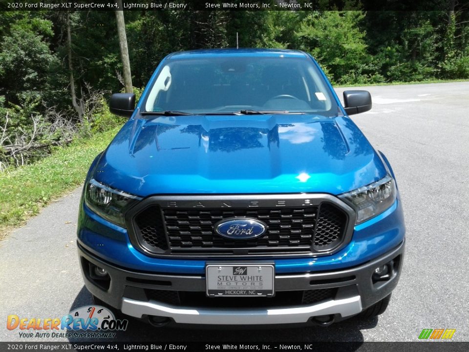2020 Ford Ranger XLT SuperCrew 4x4 Lightning Blue / Ebony Photo #4