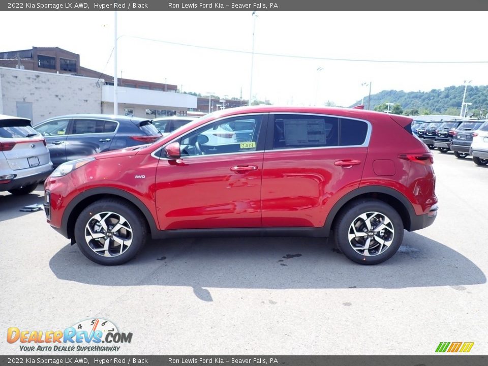 2022 Kia Sportage LX AWD Hyper Red / Black Photo #6