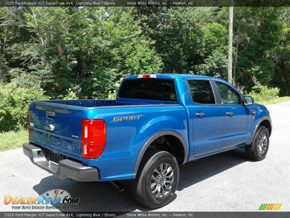 2020 Ford Ranger XLT SuperCrew 4x4 Lightning Blue / Ebony Photo #7
