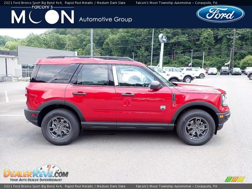 2021 Ford Bronco Sport Big Bend 4x4 Rapid Red Metallic / Medium Dark Slate Photo #1