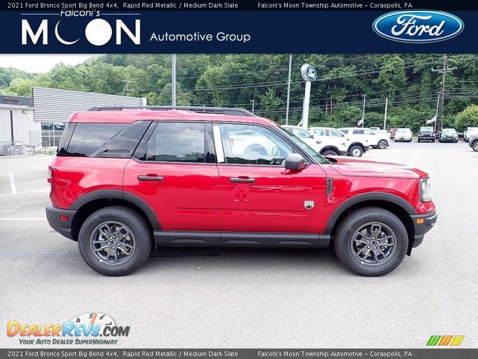 2021 Ford Bronco Sport Big Bend 4x4 Rapid Red Metallic / Medium Dark Slate Photo #1