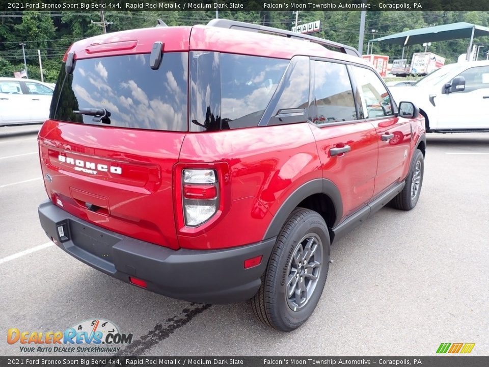 2021 Ford Bronco Sport Big Bend 4x4 Rapid Red Metallic / Medium Dark Slate Photo #2