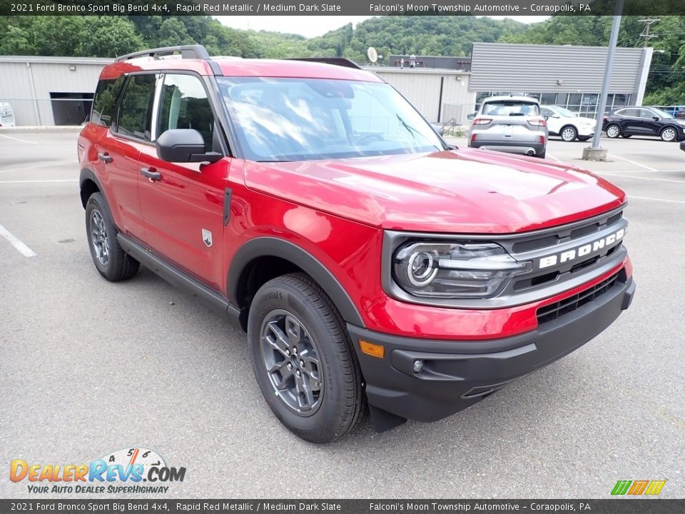 Rapid Red Metallic 2021 Ford Bronco Sport Big Bend 4x4 Photo #3