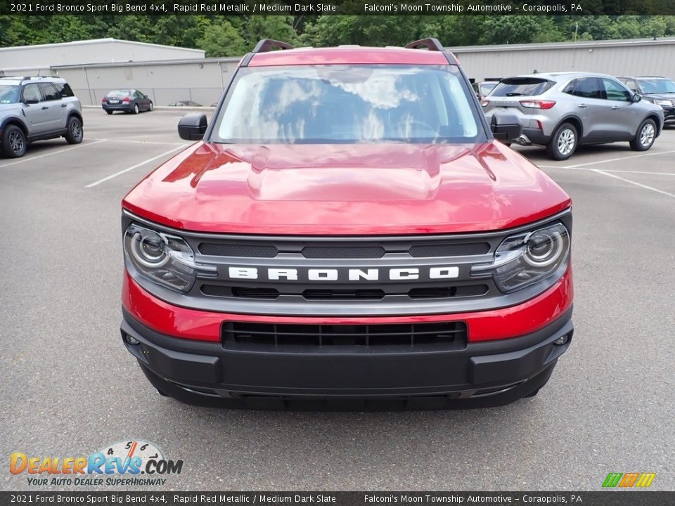 2021 Ford Bronco Sport Big Bend 4x4 Rapid Red Metallic / Medium Dark Slate Photo #4