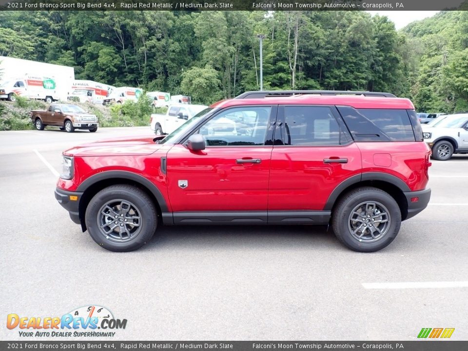 Rapid Red Metallic 2021 Ford Bronco Sport Big Bend 4x4 Photo #6