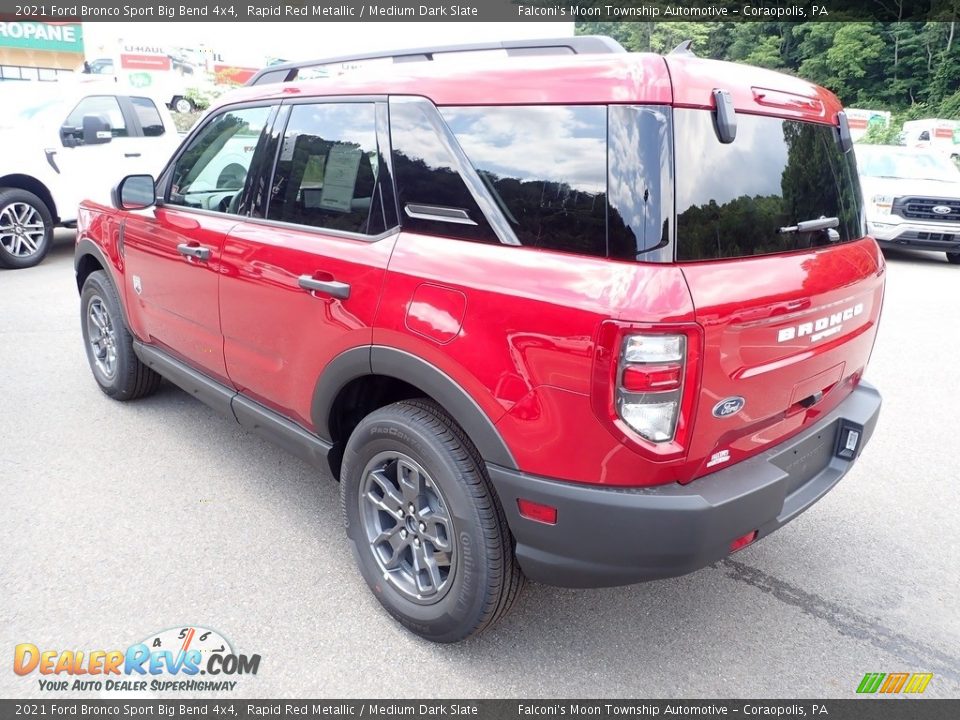 2021 Ford Bronco Sport Big Bend 4x4 Rapid Red Metallic / Medium Dark Slate Photo #7