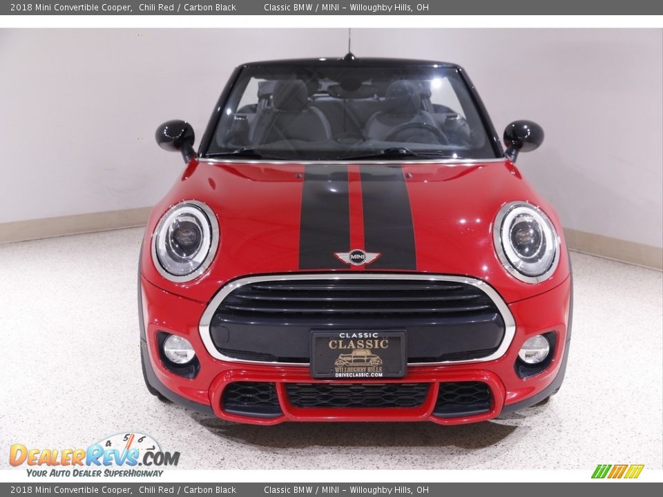 2018 Mini Convertible Cooper Chili Red / Carbon Black Photo #3