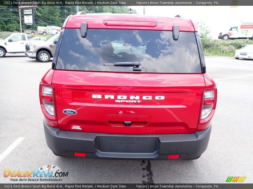 2021 Ford Bronco Sport Big Bend 4x4 Rapid Red Metallic / Medium Dark Slate Photo #8