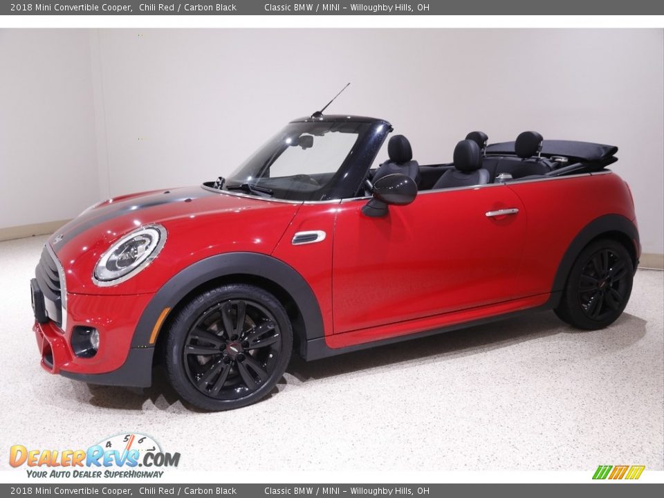 2018 Mini Convertible Cooper Chili Red / Carbon Black Photo #4