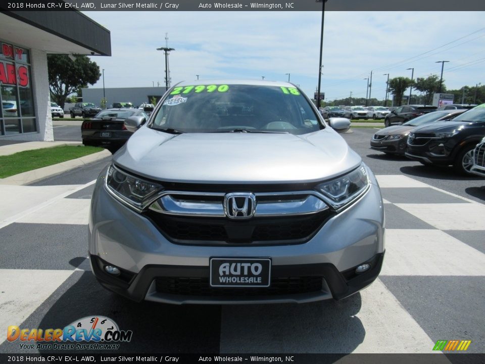 2018 Honda CR-V EX-L AWD Lunar Silver Metallic / Gray Photo #2