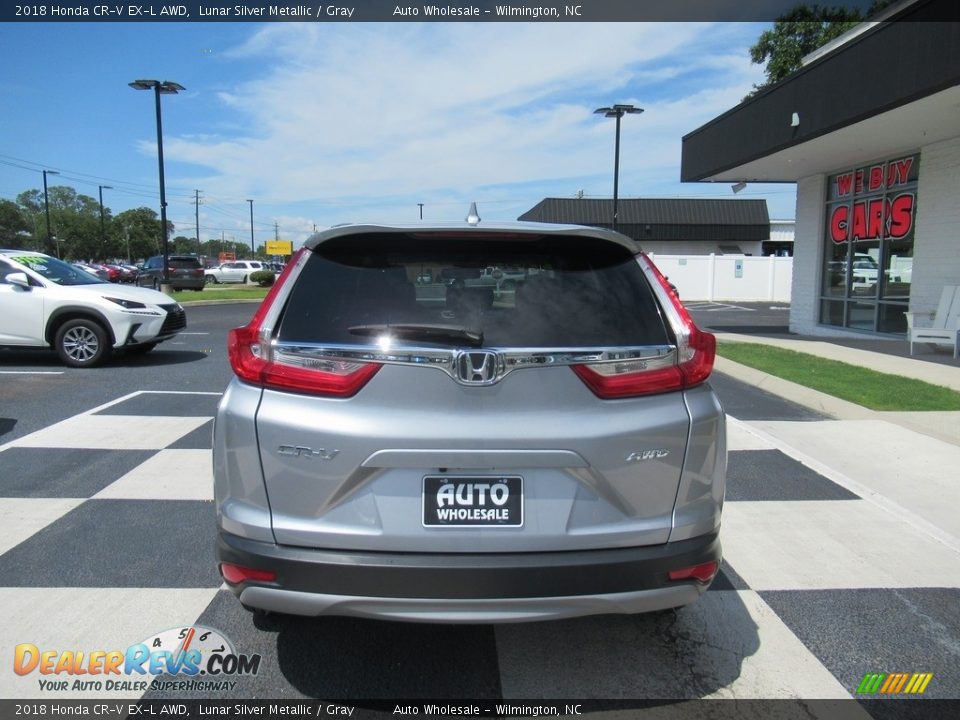 2018 Honda CR-V EX-L AWD Lunar Silver Metallic / Gray Photo #4