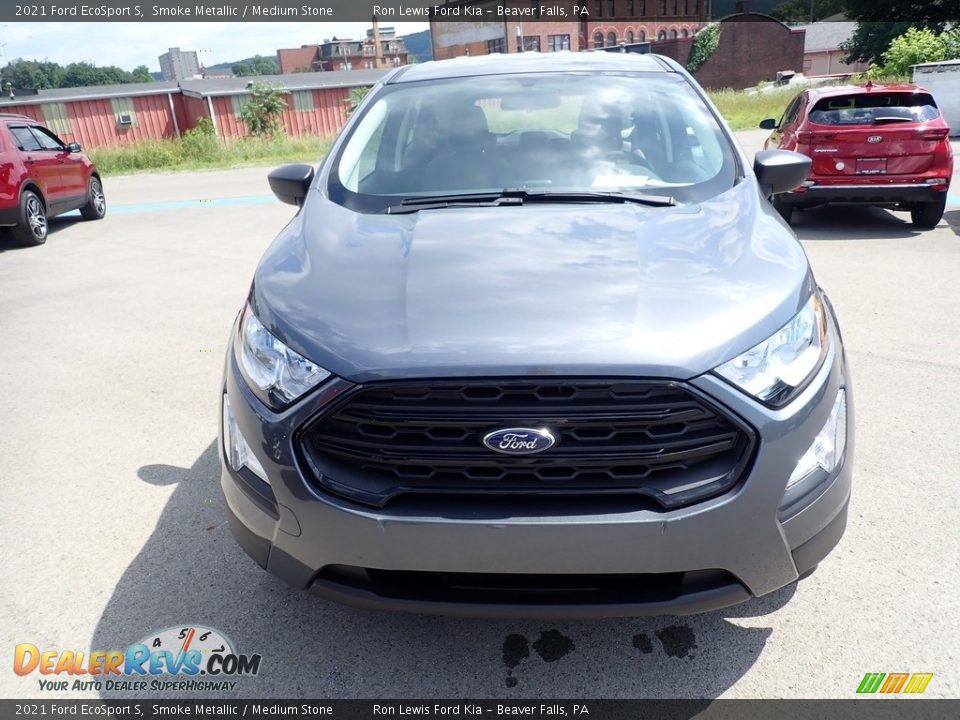 2021 Ford EcoSport S Smoke Metallic / Medium Stone Photo #4