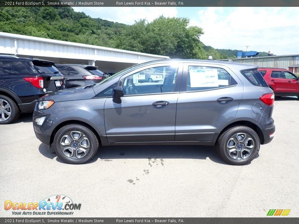 2021 Ford EcoSport S Smoke Metallic / Medium Stone Photo #6