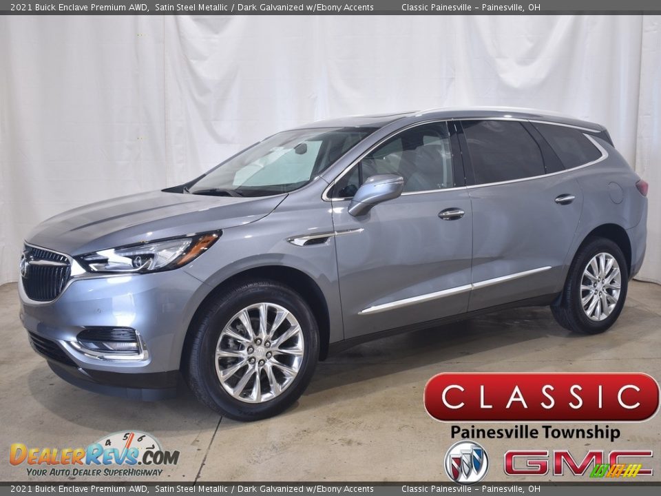 2021 Buick Enclave Premium AWD Satin Steel Metallic / Dark Galvanized w/Ebony Accents Photo #1