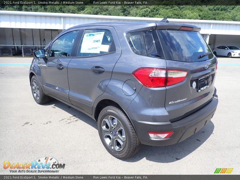 2021 Ford EcoSport S Smoke Metallic / Medium Stone Photo #7