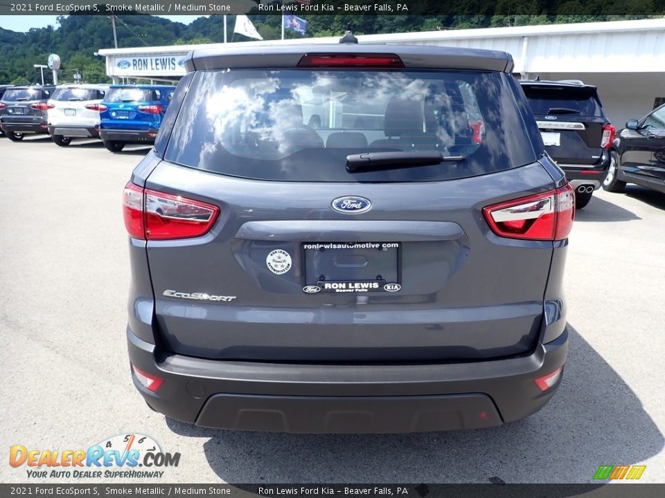 2021 Ford EcoSport S Smoke Metallic / Medium Stone Photo #8