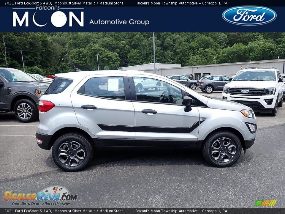 2021 Ford EcoSport S 4WD Moondust Silver Metallic / Medium Stone Photo #1