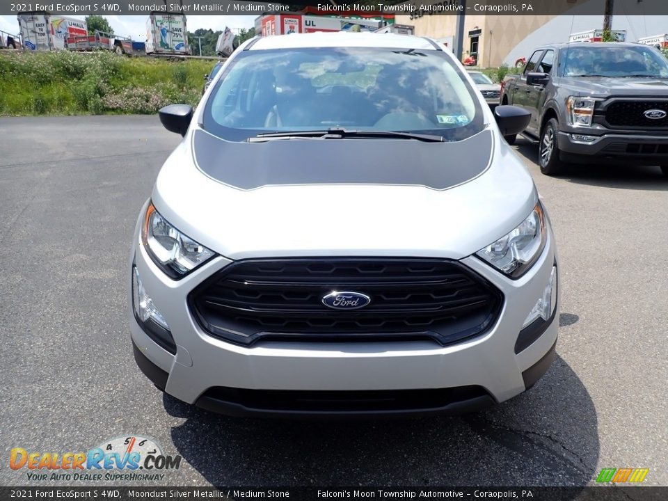 2021 Ford EcoSport S 4WD Moondust Silver Metallic / Medium Stone Photo #4