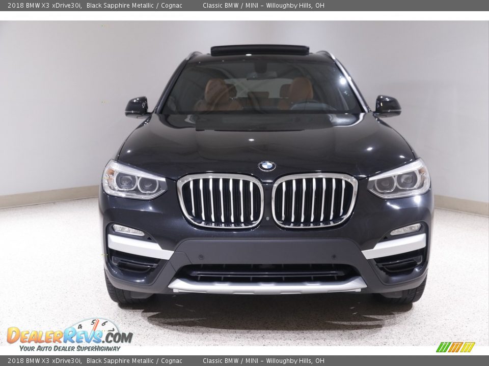 2018 BMW X3 xDrive30i Black Sapphire Metallic / Cognac Photo #2