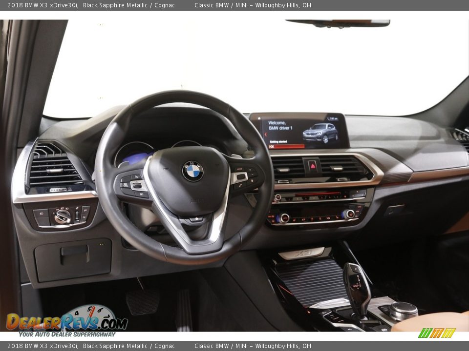 2018 BMW X3 xDrive30i Black Sapphire Metallic / Cognac Photo #6