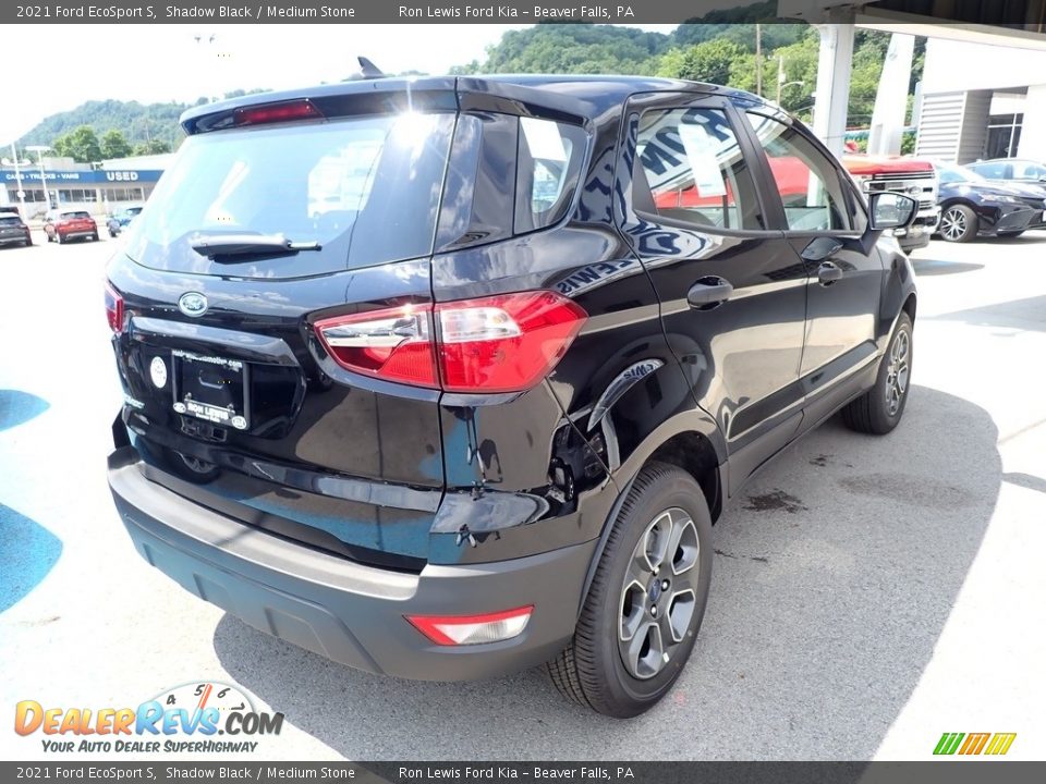 2021 Ford EcoSport S Shadow Black / Medium Stone Photo #2