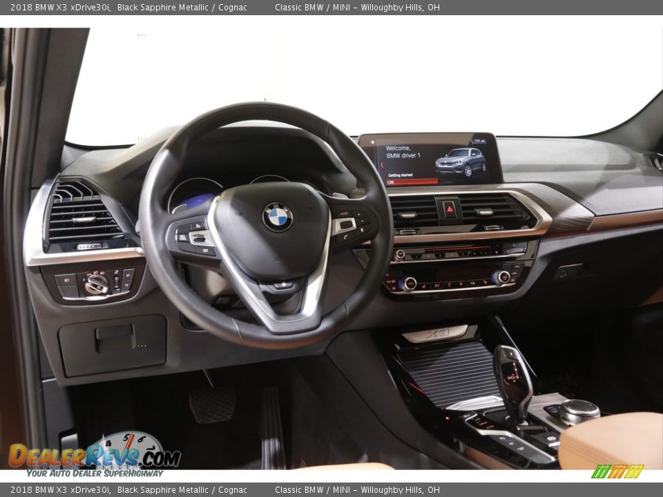 2018 BMW X3 xDrive30i Black Sapphire Metallic / Cognac Photo #7