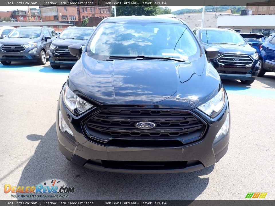 2021 Ford EcoSport S Shadow Black / Medium Stone Photo #4