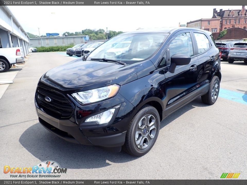 2021 Ford EcoSport S Shadow Black / Medium Stone Photo #5
