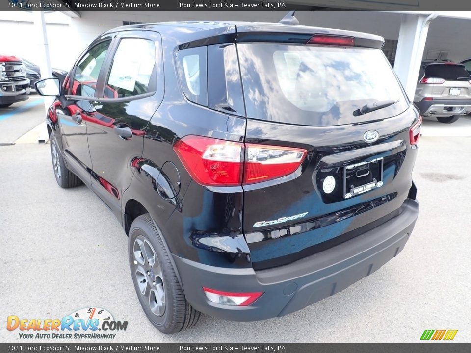 2021 Ford EcoSport S Shadow Black / Medium Stone Photo #7