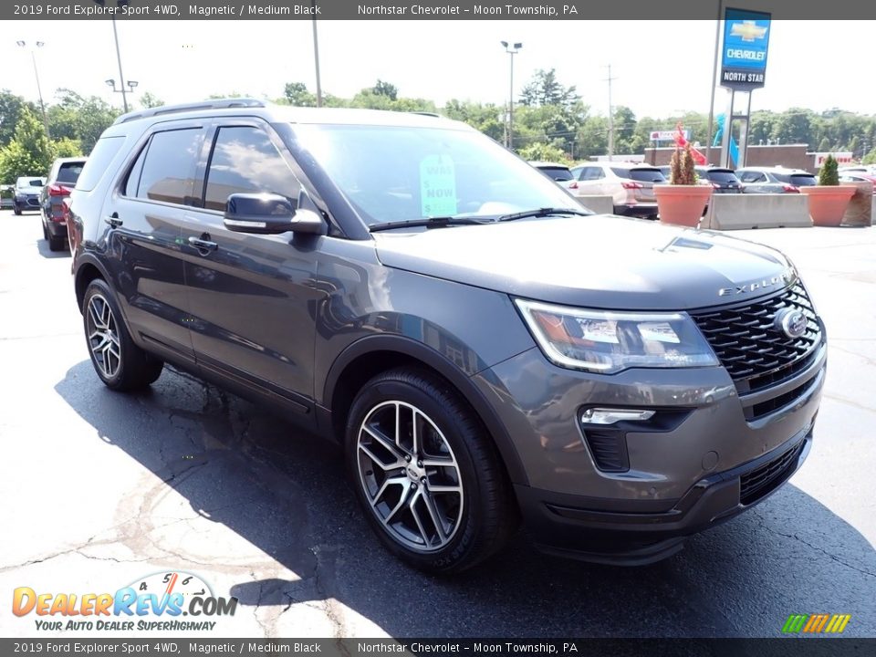 2019 Ford Explorer Sport 4WD Magnetic / Medium Black Photo #11