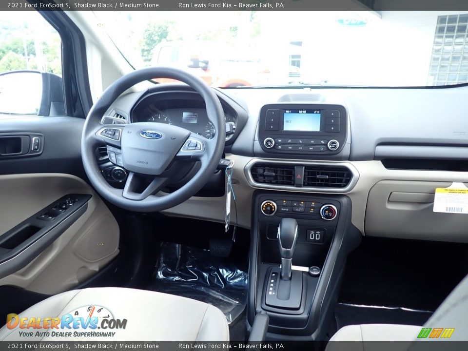 2021 Ford EcoSport S Shadow Black / Medium Stone Photo #11