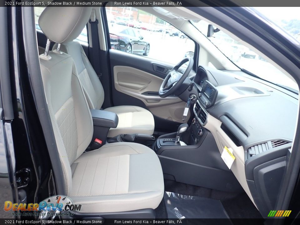2021 Ford EcoSport S Shadow Black / Medium Stone Photo #12