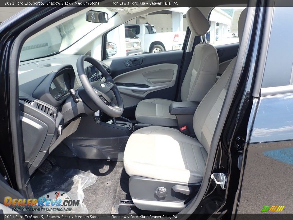 2021 Ford EcoSport S Shadow Black / Medium Stone Photo #13