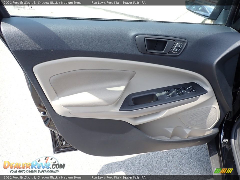 2021 Ford EcoSport S Shadow Black / Medium Stone Photo #14