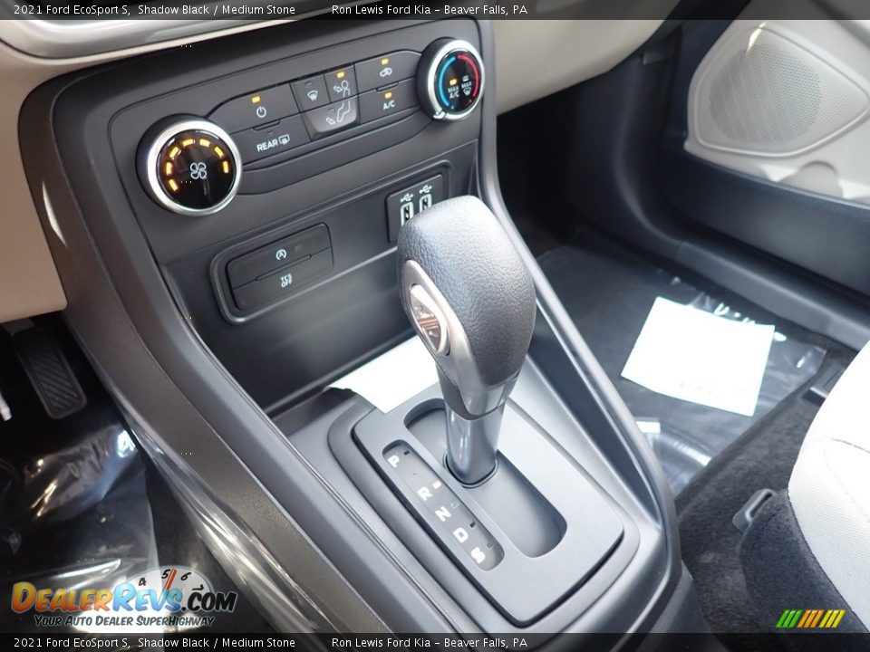 2021 Ford EcoSport S Shadow Black / Medium Stone Photo #18