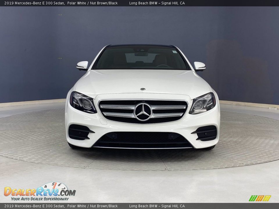 2019 Mercedes-Benz E 300 Sedan Polar White / Nut Brown/Black Photo #2