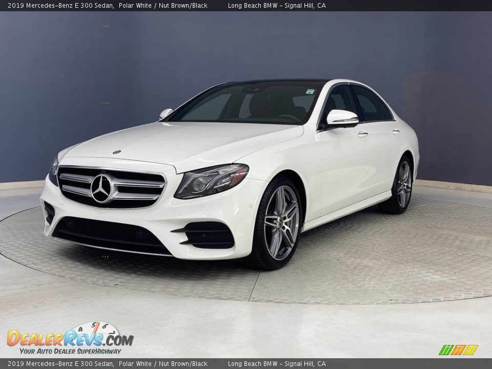 2019 Mercedes-Benz E 300 Sedan Polar White / Nut Brown/Black Photo #3