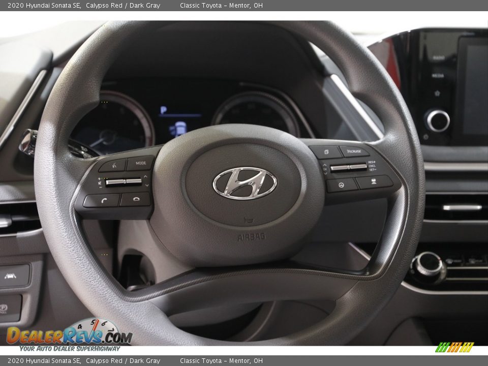 2020 Hyundai Sonata SE Calypso Red / Dark Gray Photo #7