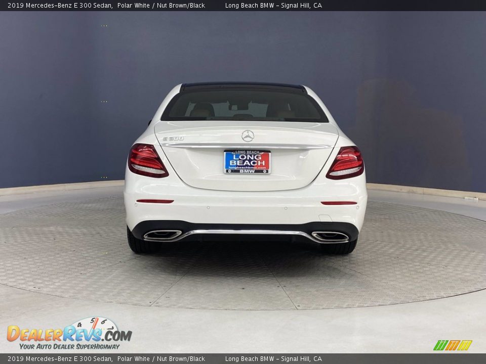 2019 Mercedes-Benz E 300 Sedan Polar White / Nut Brown/Black Photo #4