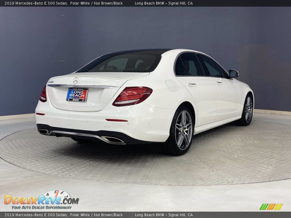 2019 Mercedes-Benz E 300 Sedan Polar White / Nut Brown/Black Photo #5